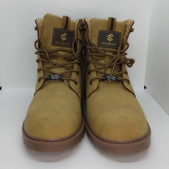 Rocawear NEW Men\'s Wheat Brown Faux Leather Hiking Boots - sz. 12 main image 6